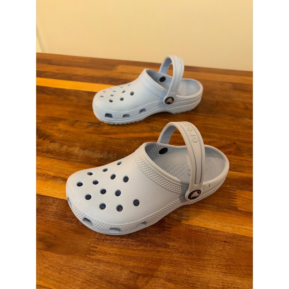 Crocs Kids Classic Clog Light Blue Water Friendly Shoes Size C13
